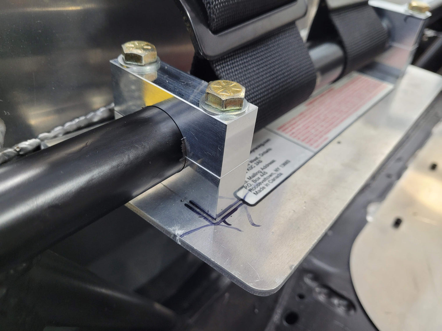 Seat Back Brace Mount Installation Kit Billet CNC Fits Kirkey Universal NHRA 1.625