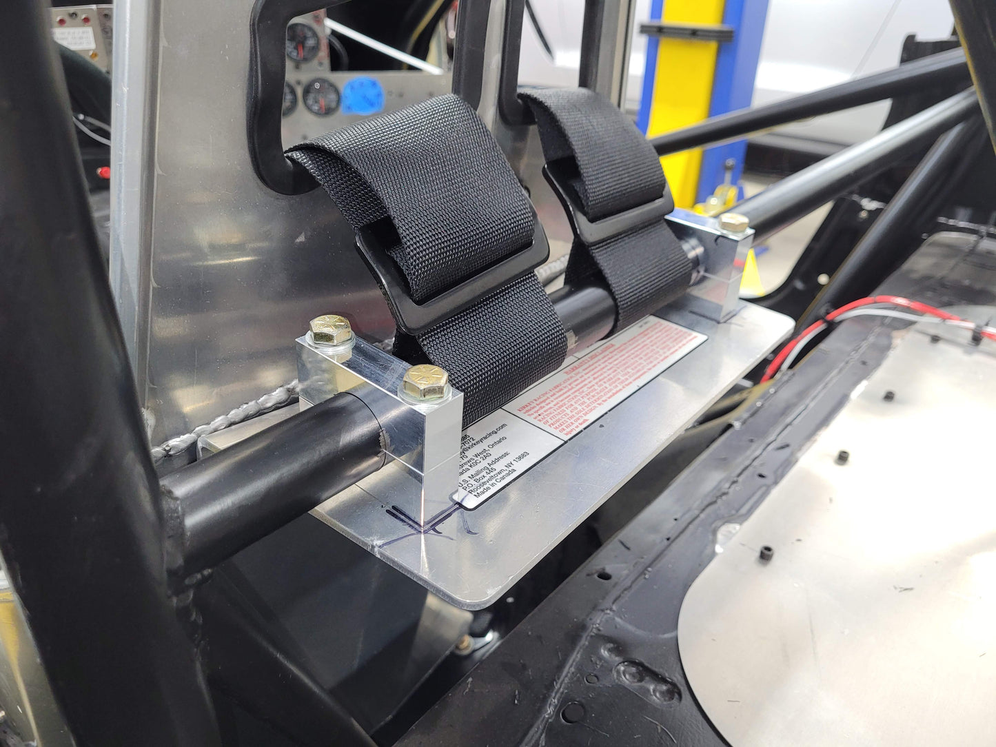 Seat Back Brace Mount Installation Kit Billet CNC Fits Kirkey Universal NHRA 1.25
